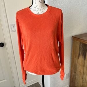 NWT Lucky Brand Orange Long Sleeve Top